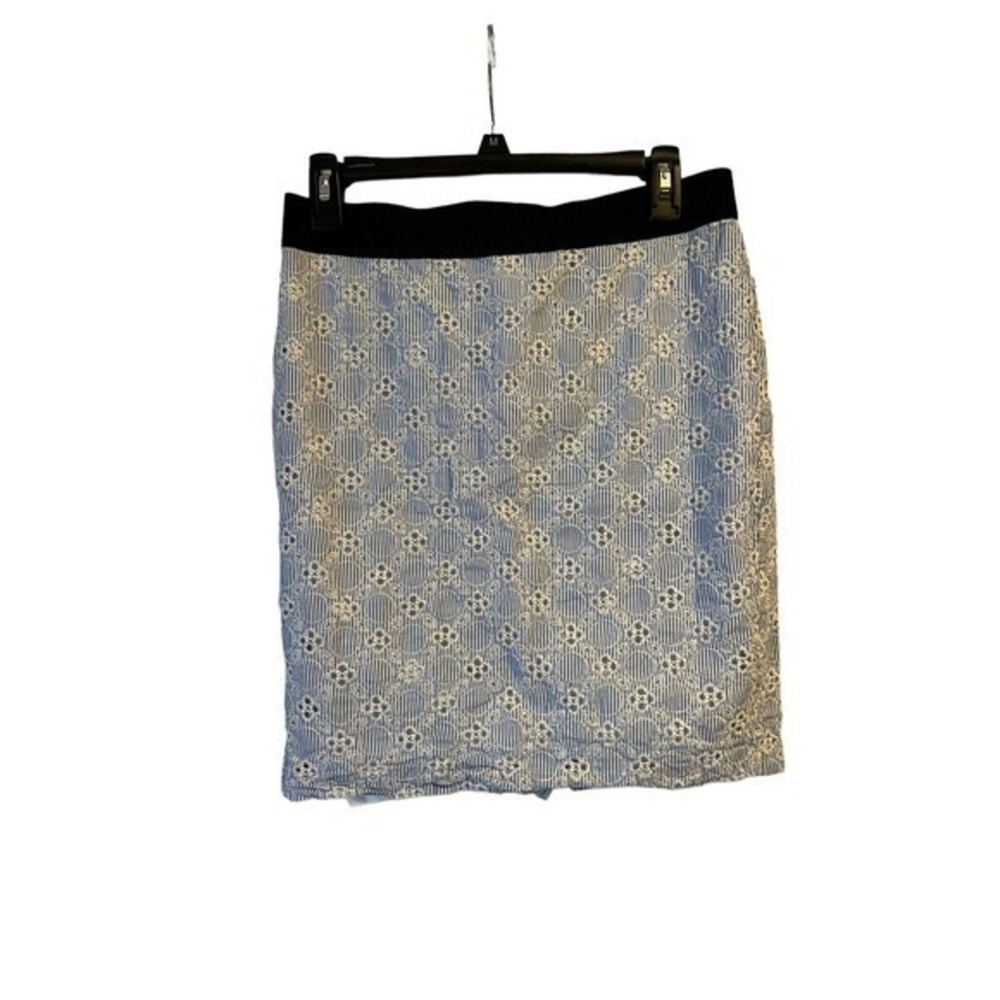 Ann Taylor LOFT Skirt 6P 6 Petites Womens Woven Lined Eyelet Lace‎ Pencil